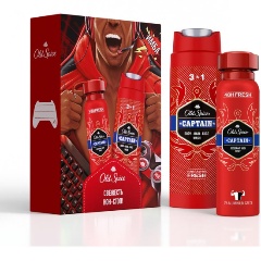 Изображение товара Подарочный набор Old Spice Captain гель для душа шампунь и дезодорант 3в1