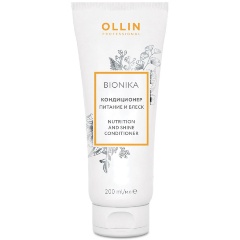 Изображение товара Кондиционер для волос OLLIN BioNika Nutrition and Shine Conditioner Питание и блеск, 200 мл