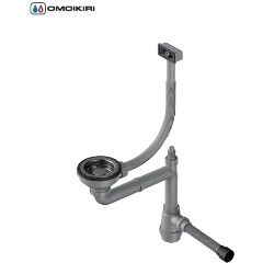 Изображение товара Арматура для одночашевых моек со скрытым переливом OMOIKIRI WK-1-S-GM