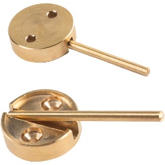 Изображение товара Плашка для опечатывания дверей латунь 29 мм Новейшие Технологии