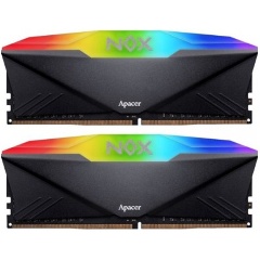 Изображение товара Оперативная память Apacer DDR4 16Gb (2x8Gb) 3200MHz pc-25600 NOX RGB CL16 (AH4U16G32C28YNBAA-2)