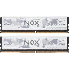 Изображение товара Оперативная память APACER NOX White 32Gb (2x16Gb) DDR5-6200 DIMM (AH5U32G62C532MWAA-2)