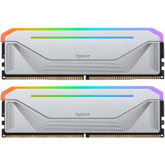 Изображение товара Оперативная память APACER RGB Silver 64Gb (2x32) DDR5-5600 DIMM (AH5U64G56C522NWAA-2)