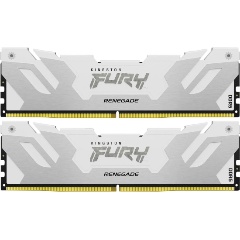 Изображение товара Оперативная память Kingston DDR5 32GB (2x16GB) 6400MHz PC-51200 FURY Renegade White XMP CL32 1.4V (KF564C32RWK2-32)