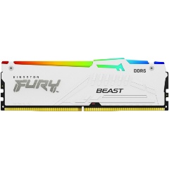 Изображение товара Оперативная память Kingston DDR5 32GB 5600MHz PC-44800 FURY Beast White RGB XMP CL40 1.25V (KF556C40BWA-32)