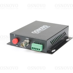 Изображение товара Оптический передатчик 1 канала видео HDCVI/HDTVI/AHD/CVBS OSNOVO TA-H12-15F