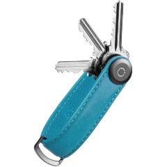Изображение товара Ключница Orbitkey Key Organiser Crazy-Horse Teal голубой компактная кожаная