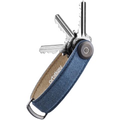 Изображение товара Ключница Orbitkey Waxed Canvas синий для организации и защиты ключей