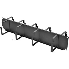 Изображение товара Органайзер ЦМО кабельный горизонтальный двусторонний 19" 2U, 9 колец, цвет черный