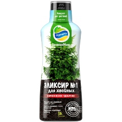 Изображение товара Удобрение комплексное органическое ОРГАНИК МИКС Эликсир № 1 для хвойных 250 мл