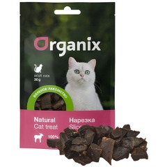 Изображение товара Лакомство для кошек Organix "Печень ягненка нарезка", 30 г