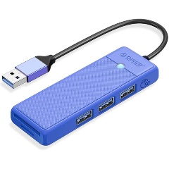Изображение товара Разветвитель USB ORICO PAPW3AT-U3-015, синий