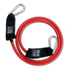 Изображение товара Эспандер из натурального латекса с карабинами FitTools сопротивление 15 lbs (6,8 кг)