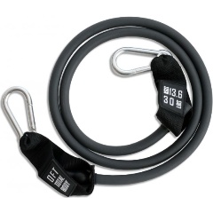 Изображение товара Эспандер из натурального латекса с карабинами FitTools сопротивление 30 lbs (13,6 кг)