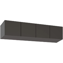 Изображение товара Антресоль ОРИНОКО Бостон 1600х400х500 в цвете Графит для хранения и дополнения интерьера