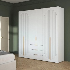 Изображение товара Шкаф для одежды ОРИНОКО Фиеста 2002*2200*500 Белый софт, 6 дверей