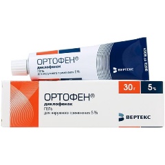 Изображение товара Ортофен гель 5% 30г ВЕРТЕКС для наружного применения против боли и воспаления