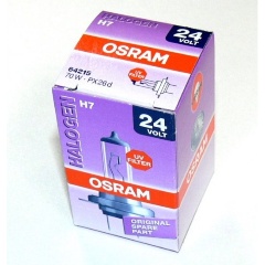 Изображение товара Лампа автомобильная OSRAM H7 70W PX26d 24V, 64215