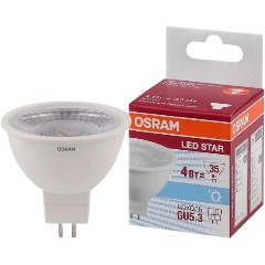 Изображение товара Osram LS MR16 35 110° 4W /840 220-240V GU5.3 300lm d50x50