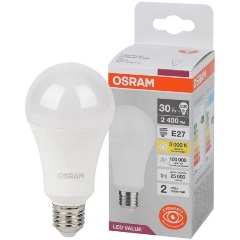 Изображение товара OSRAM LV CLA 250 30SW/830 (=250W) 220-240V FR E27 2400lm 180° 25000h d65x132