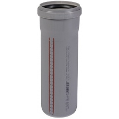 Изображение товара Труба канализационная Ostendorf HT HTEM (PP-H), Дн 40х1,8 б/нап L=0,25м в/к, с раструбом, 111010