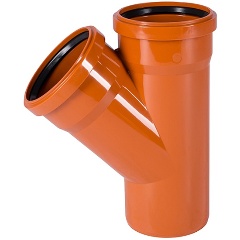 Изображение товара Тройник Ostendorf KGEA (НПВХ), Дн 200х200х87гр б/нап в/к, 223400