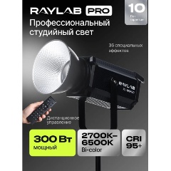 Изображение товара Осветитель светодиодный Raylab RL-300PRO 2700-6500K с пультом ДУ