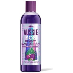 Изображение товара Оттеночный фиолетовый шампунь Aussie SOS Привет блондинки!, 290 мл
