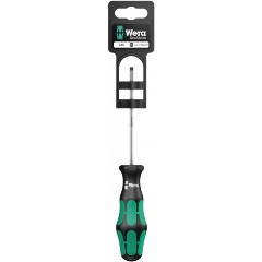 Изображение товара Отвертка шлицевая Wera WE-100044, с держателем-еврослот для подвеса