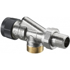 Изображение товара Вентиль Oventrop, серия A, термостатический (под термоголовку), осевой, DN-15, 3/4", 1/2", Н ЕК-Н