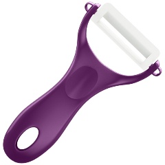 Изображение товара Кухонная овощечистка Samura Inca SINP-100VL/K с керамическим лезвием фиолетовая