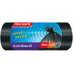 Изображение товара Мешки для мусора Paclan STANDART 30л черные, 20 штук