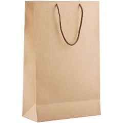 Изображение товара Пакет подарочный из крафт-бумаги Крафт (35x23x10 см)