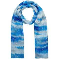 Изображение товара Женский демисезонный палантин Henry Backer HB1949-60 голубой 180х75 см