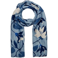 Изображение товара Женский палантин Henry Backer HB1958-60 из вискозы и хлопка синий