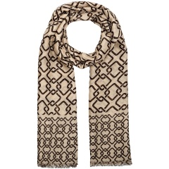 Изображение товара Женский палантин Henry Backer HB1964-62 из вискозы и хлопка бежевый