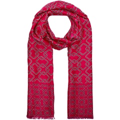 Изображение товара Женский палантин Henry Backer HB1964-63 из вискозы и хлопка 180x85 см розовый