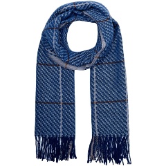 Изображение товара Женский демисезонный палантин Henry Backer HB1986-60 синий Шикарный аксессуар