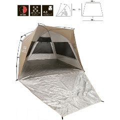 Изображение товара Палатка автоматическая пляжная Norfin SUMMER SILVER NF