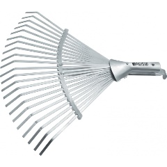 Изображение товара Грабли веерные Palisad 300-480 мм, стальные, 22 плоских зуба, оцинкованные, раздвижные, без черенка 617675