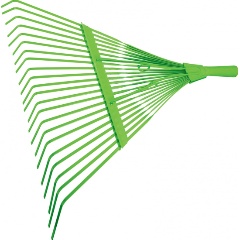 Изображение товара Грабли веерные Palisad 565 мм, стальные, 22 плоских зуба, эмалированные, усиленные, без черенка 617015