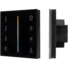 Изображение товара Панель управления Arlight Sens Smart-P43-Mix Black 028137 сенсорная 2.4 ГГц
