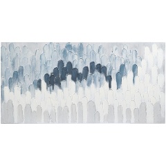 Изображение товара Декоративное панно Bergenson Bjorn с ручной росписью By Feel, 140х70 см, серо-голубое (BB0000958)