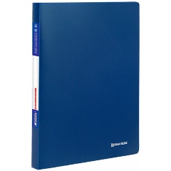 Изображение товара Папка 60 вкладышей BRAUBERG "Office", синяя, 0,6 мм