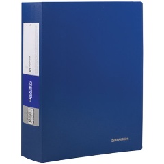 Изображение товара Папка 80 вкладышей BRAUBERG "Office", синяя, 0,8 мм