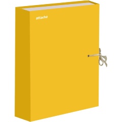 Изображение товара Папка архивная Attache Bright Сolours А4 лам.карт, желтая 50мм