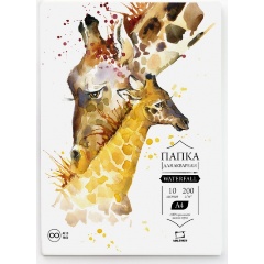 Изображение товара Папка для акварели Малевичъ Waterfall 10 листов A4 200 г/м профессиональная