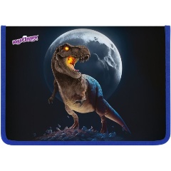 Изображение товара Папка для труда на молнии ЮНЛАНДИЯ А4, 1 отделение, откидная планка, органайзер, "Beware", 272224