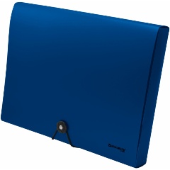 Изображение товара Папка-короб на резинках СИНЯЯ, А4, BRAUBERG, 40 мм, 0,8 мм, 273081