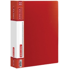 Изображение товара Папка на 2 кольцах Brauberg Contract 35 мм, красная, до 180 листов, 0.9 мм